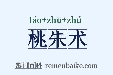 桃朱术是什么意思的图片